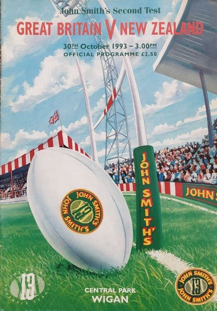 Great Britain v New Zealand (1993, Oct 30th) Second Test