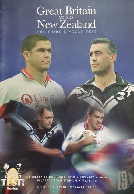 Great Britain v New Zealand (1998, Nov 14th) Third Test