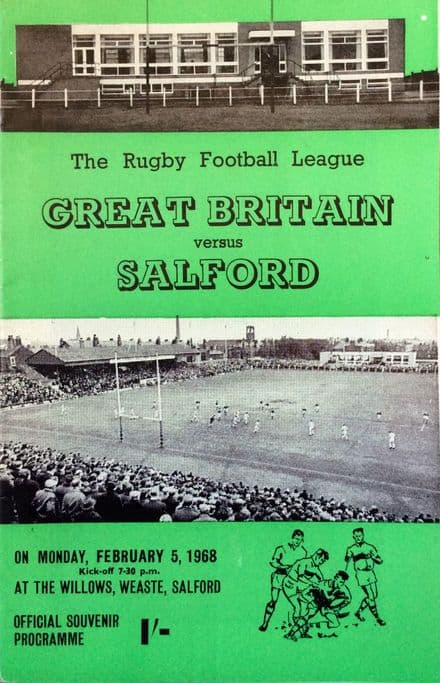 Great Britain v Salford (1968, Feb 5th)