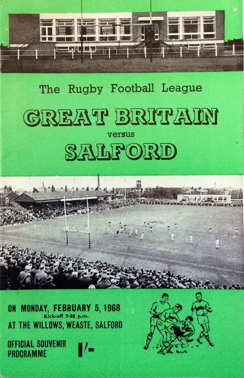 Great Britain v Salford (1968, Feb 5th)