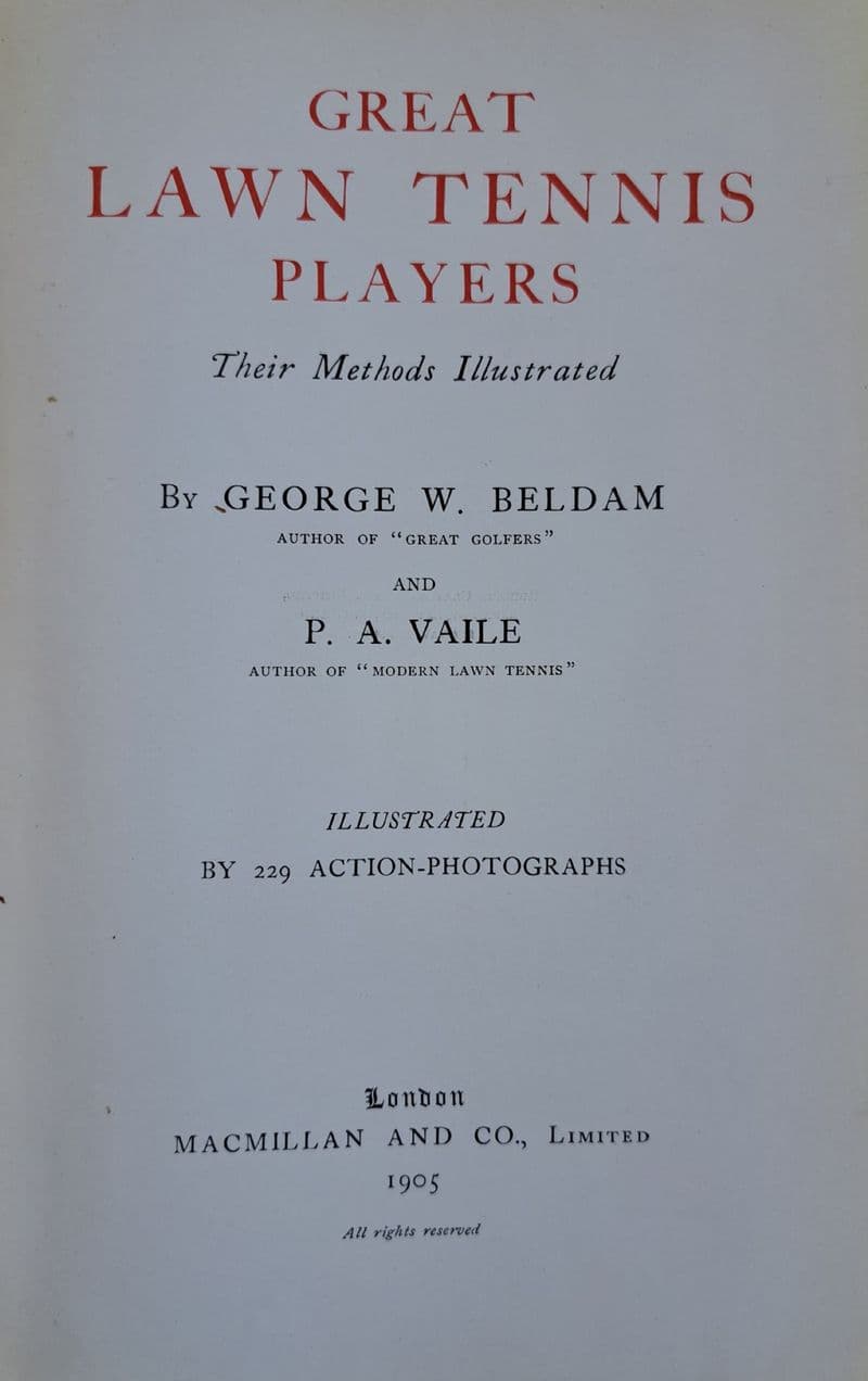 Great Lawn Tennis Players by Beldam & Vale (1905)