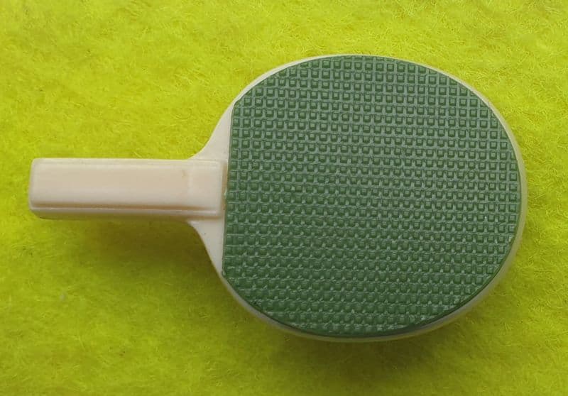 Green Table Tennis Bat Pin Badge