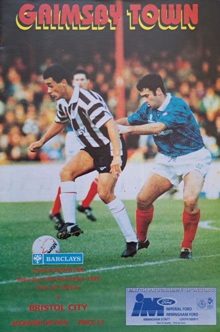 Grimsby v Bristol City, Div 1 (1992, Nov 14th)