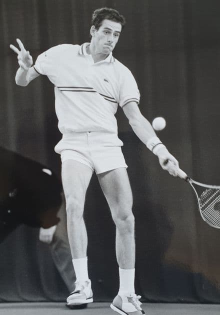 Guy Forget Press Photo "Forehand" (1988)