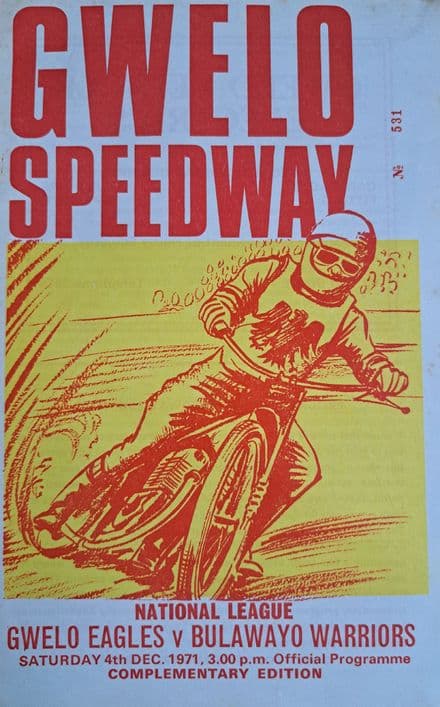 Gwelo Eagles v Bulawayo Warriors (1971, Dec 4th)