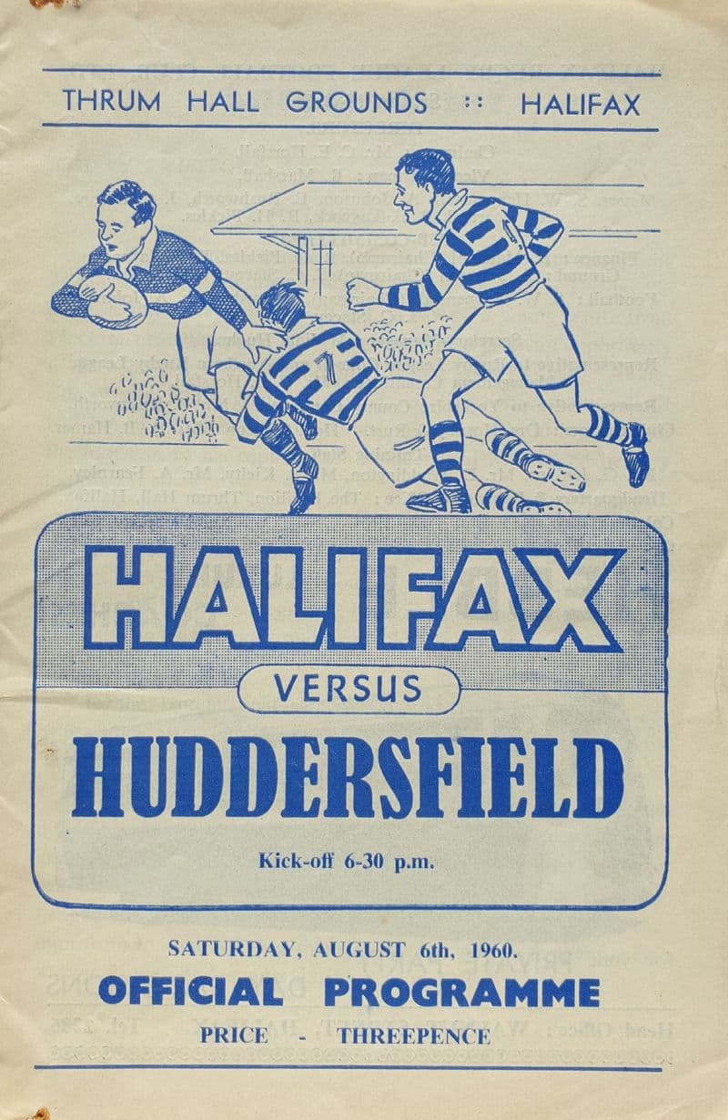 Halifax v Huddersfield (1960, Aug 6th)