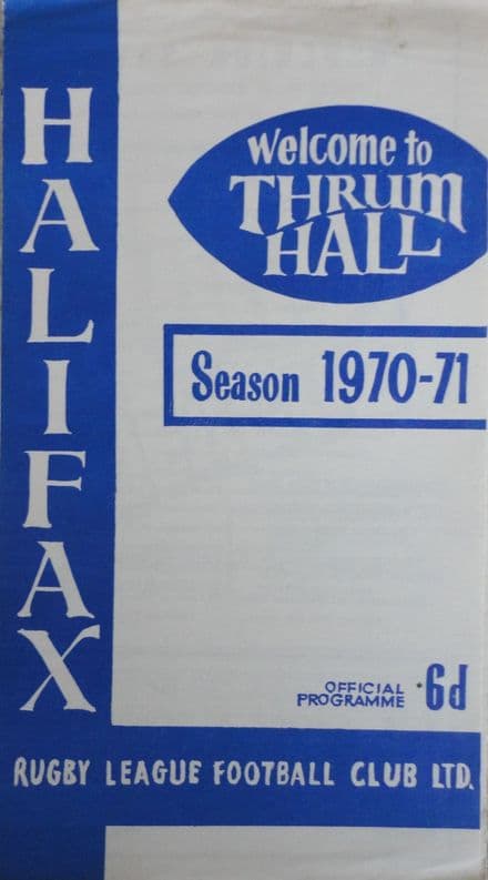 Halifax v St Helens (1970, Sep 10th)