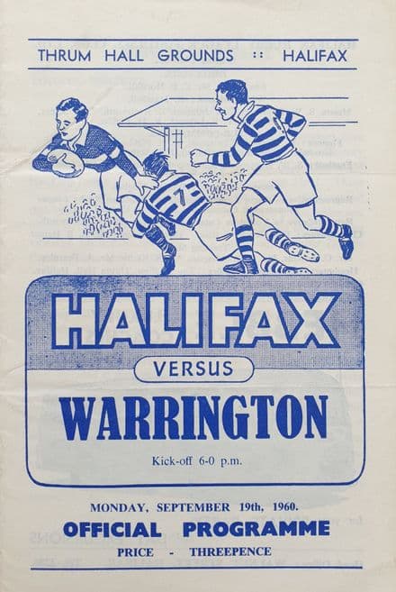 Halifax v Warrington (1960, Sep 19th)