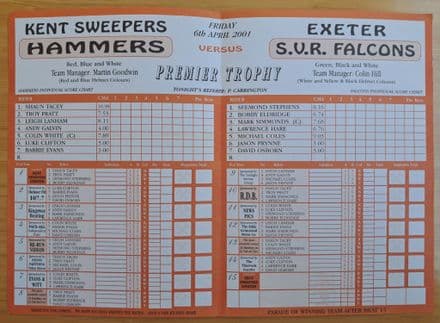 Hammers v Exeter (2001, Apr 6th)