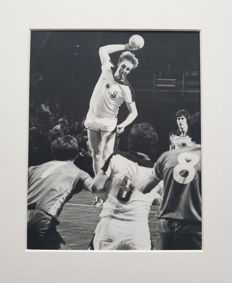 Handball Black and White Photo