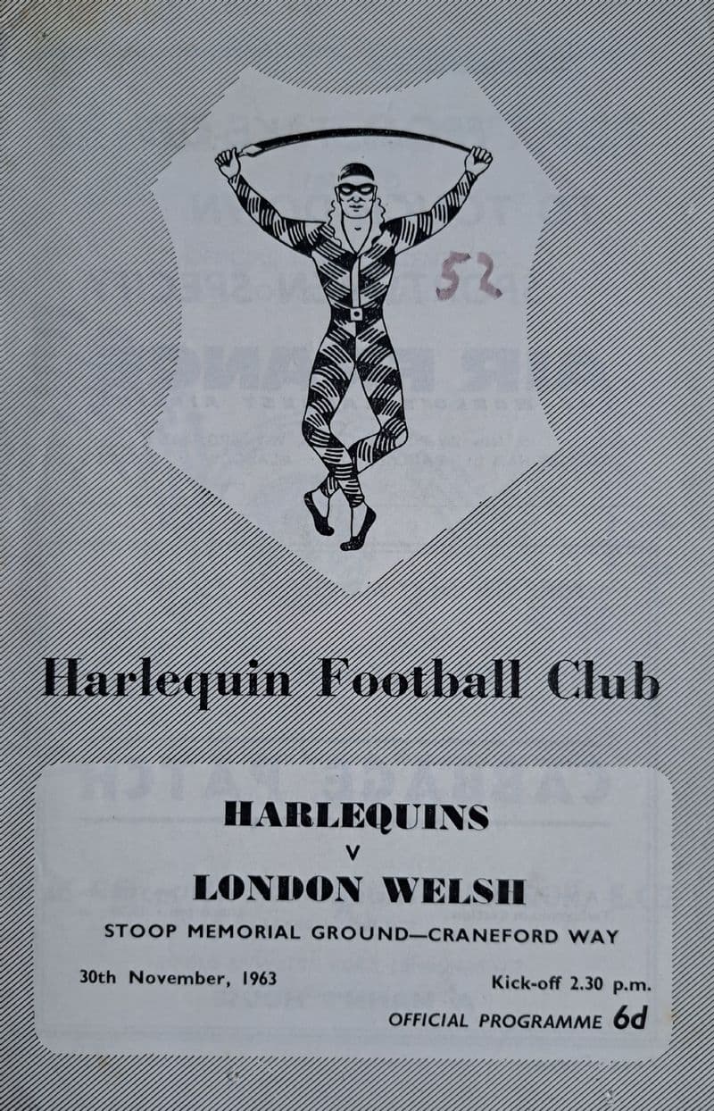 Harlequins v London Welsh (1963, Nov 30th)