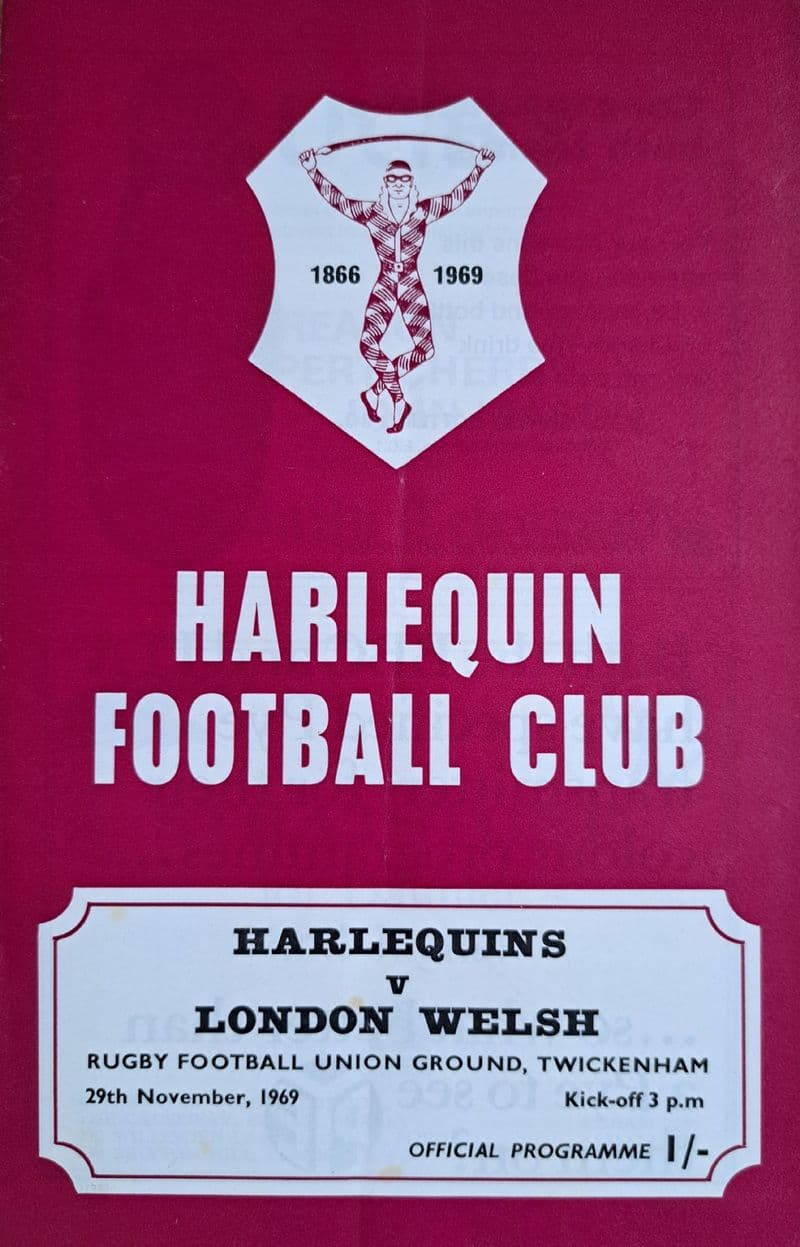 Harlequins v London Welsh (1969, Nov 29th)