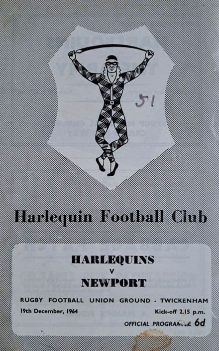 Harlequins v Newport (1964, Dec 19th)