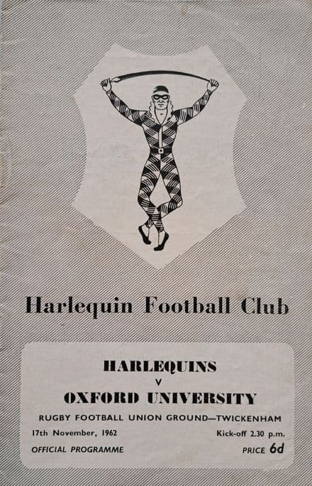 Harlequins v Oxford University (1962, Nov 17th)