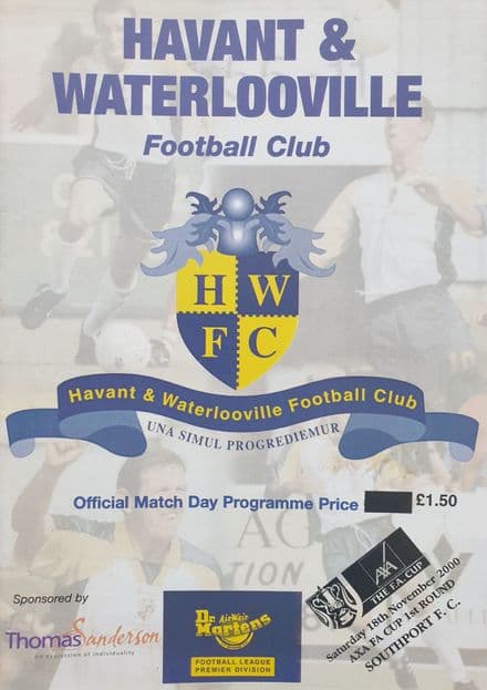 Havant & Waterlooville v Southport, FA Cup Rnd 1 (2000, Nov 18th)