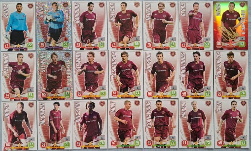 Heart of Midlothian (2008-09 SPL Super Strikes) 21 Cards