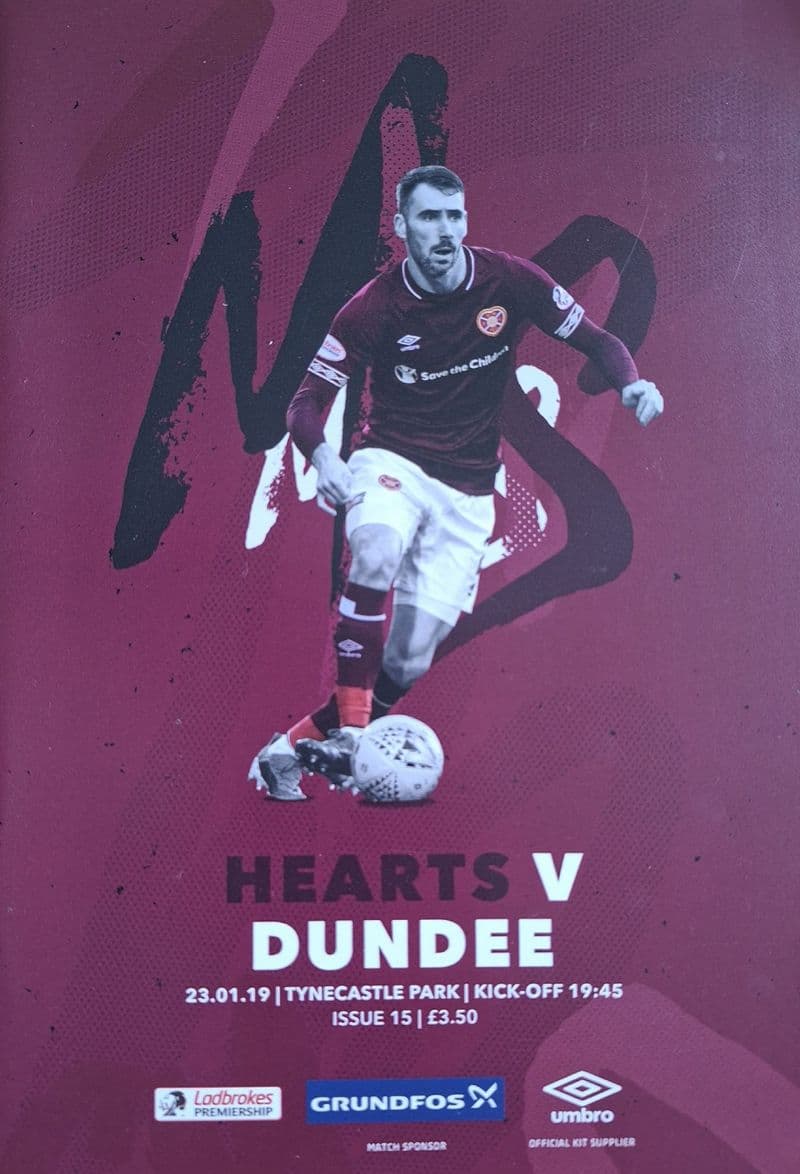 Hearts v Dundee (2019, Jan 23rd)
