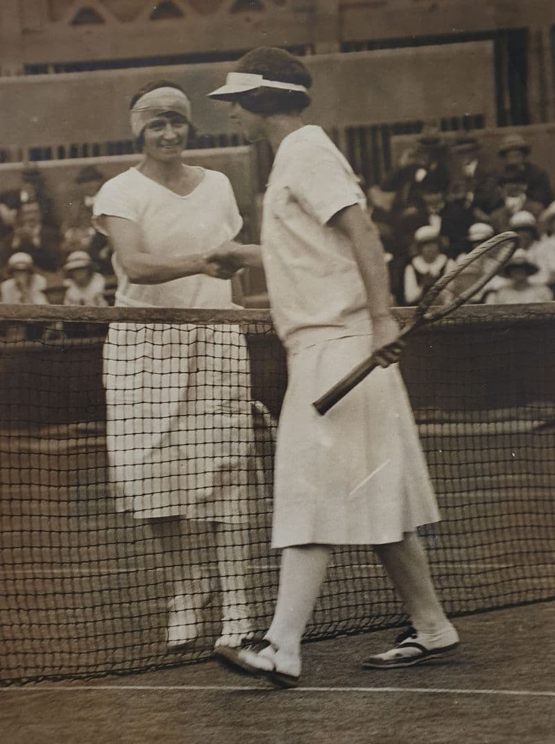 Helen Wills & Kitty McKane Press Photo (Wightman Cup, 1924)