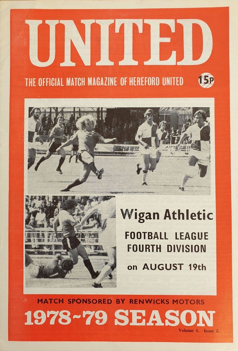 Hereford United v Wigan Athletic, Div 4 (1978, Aug 19th)