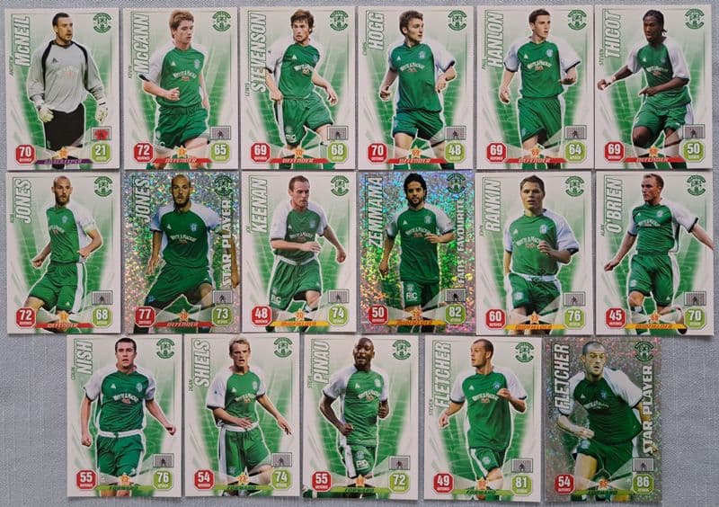 Hibernian (2008-09 SPL Super Strikes) 17 Cards