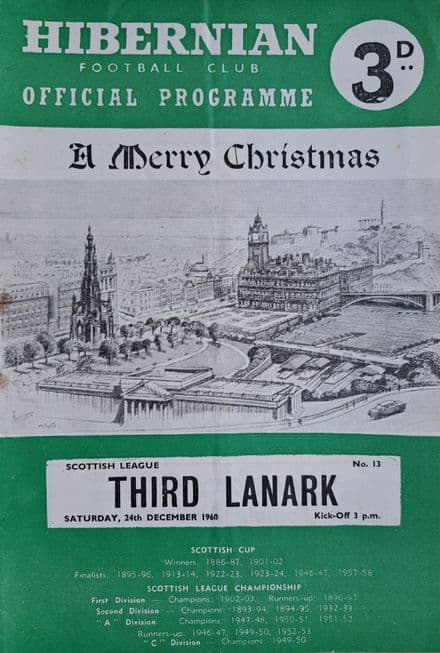 Hibernian v Third Lanark (1960, Dec 24th)