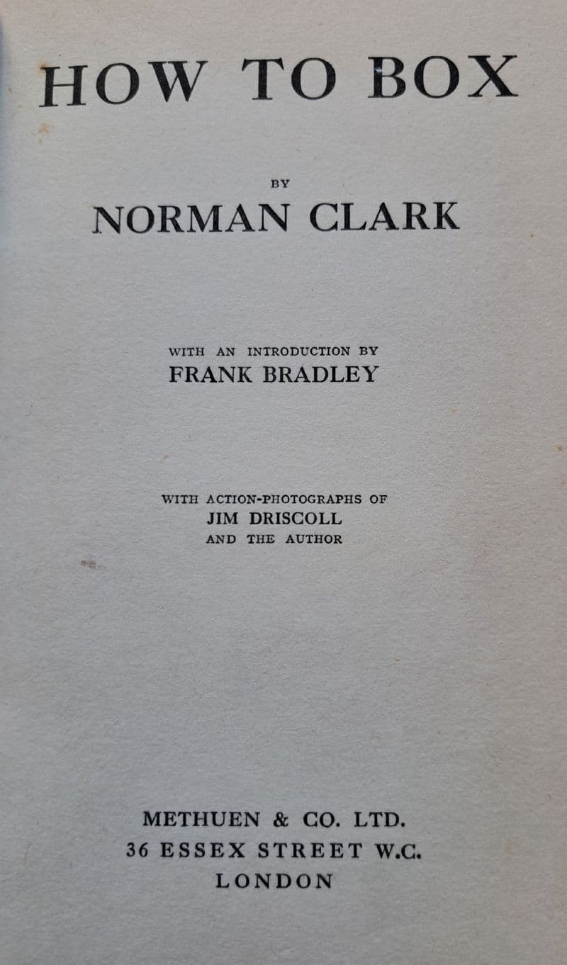 How to Box by Norman Clark (1922)