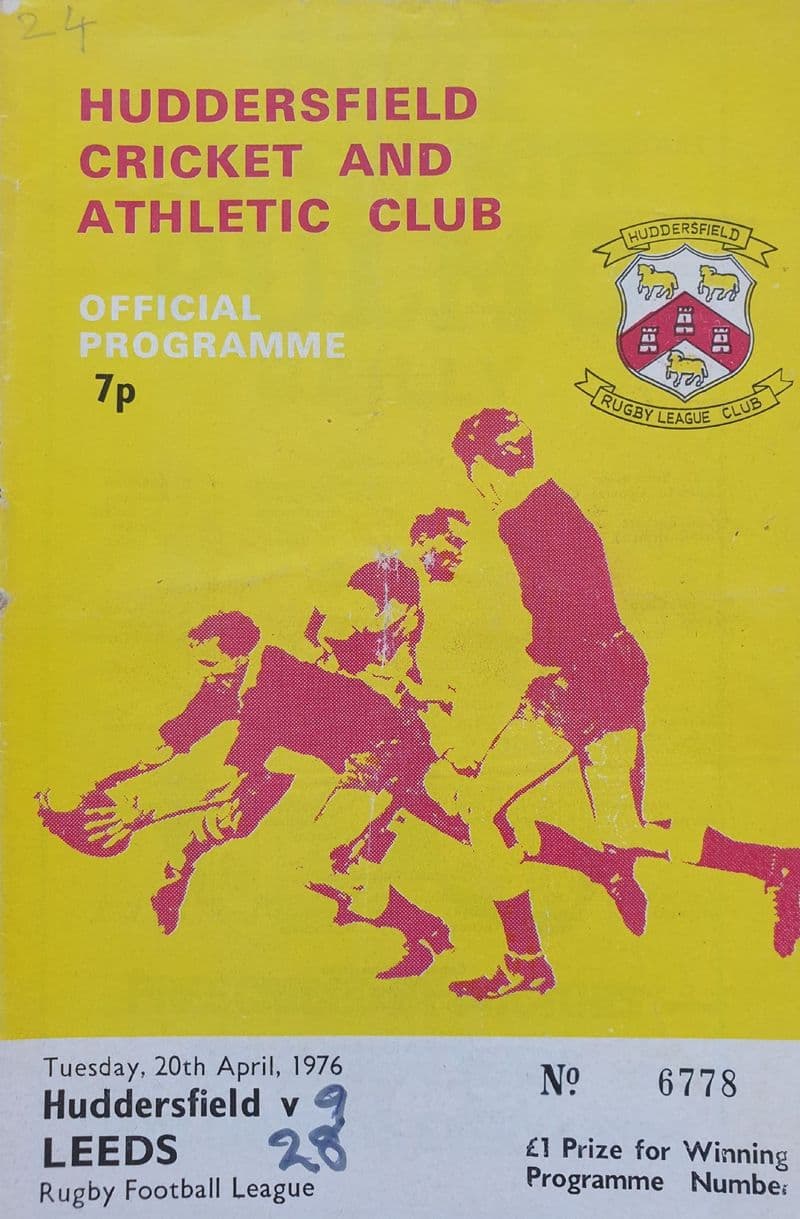 Huddersfield v Leeds (1976, Apr 20th)