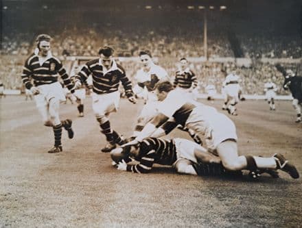 Huddersfield v Wakefield, 1962 Challenge Cup Final, "Breen and Wilkinson", Press Photo