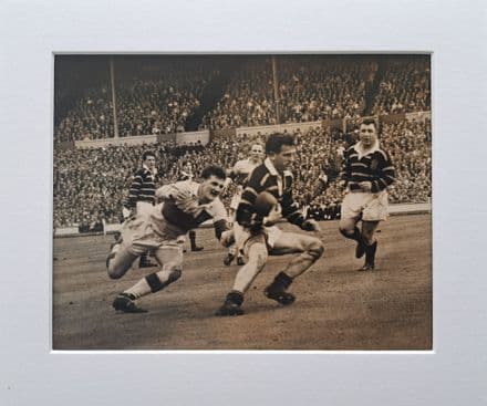 Huddersfield v Wakefield, 1962 Challenge Cup Final, "Holliday and Haywood", Press Photo