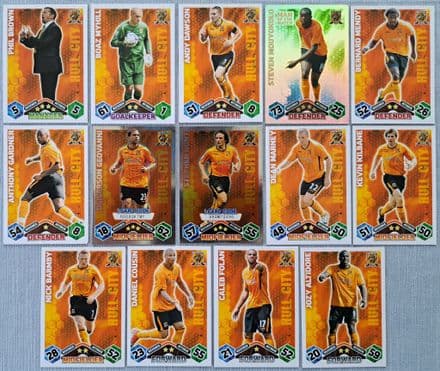 Hull City, Match Attax Cards x 14 (2009-10)