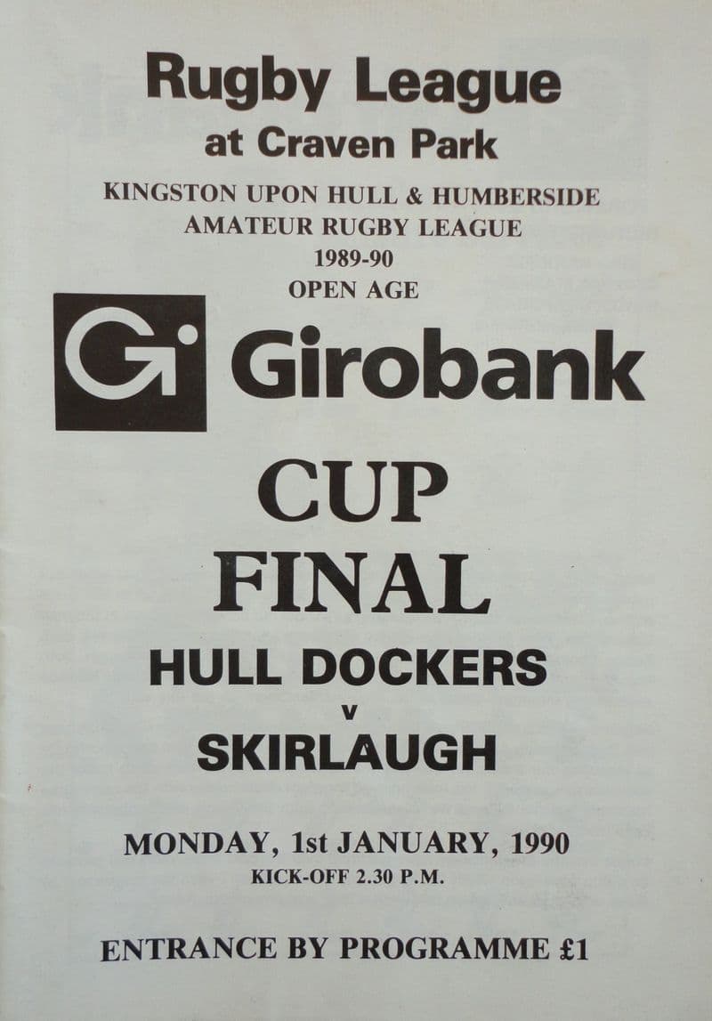 Hull Dockers v Skirlaugh (1990, Jan 1st)