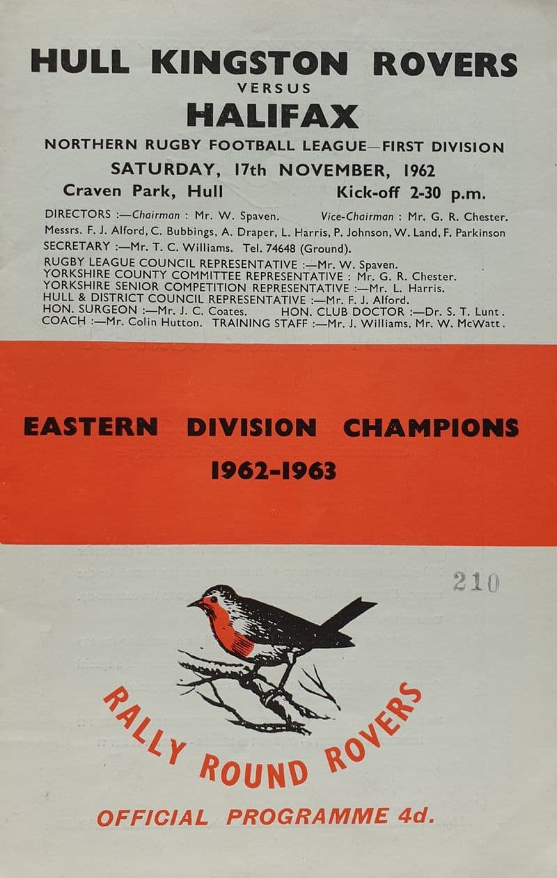 Hull KR v Halifax (1962, Nov 17th)