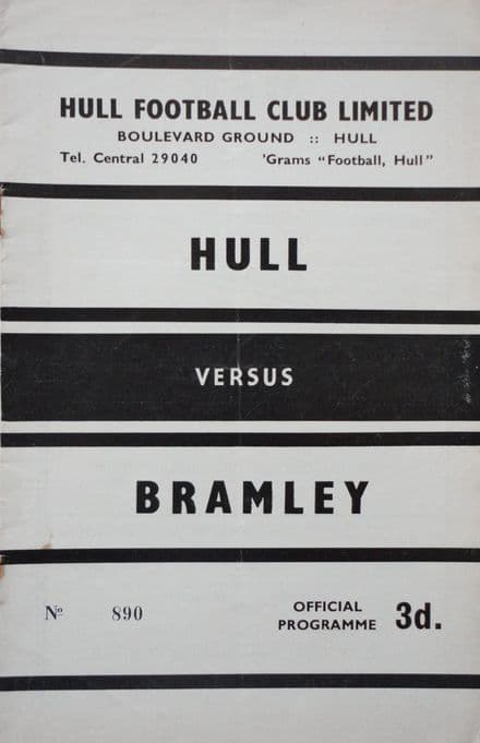 Hull v Bramley (1961, Dec 9th)