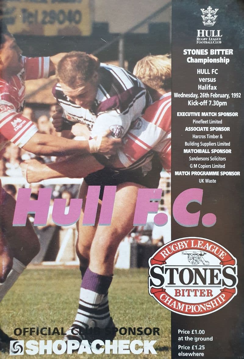 Hull v Halifax (1992, Feb 26th)