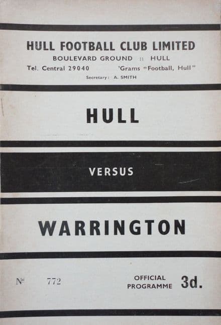 Hull v Warrington (1962, Oct 27th)