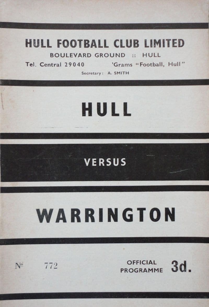 Hull v Warrington (1962, Oct 27th)