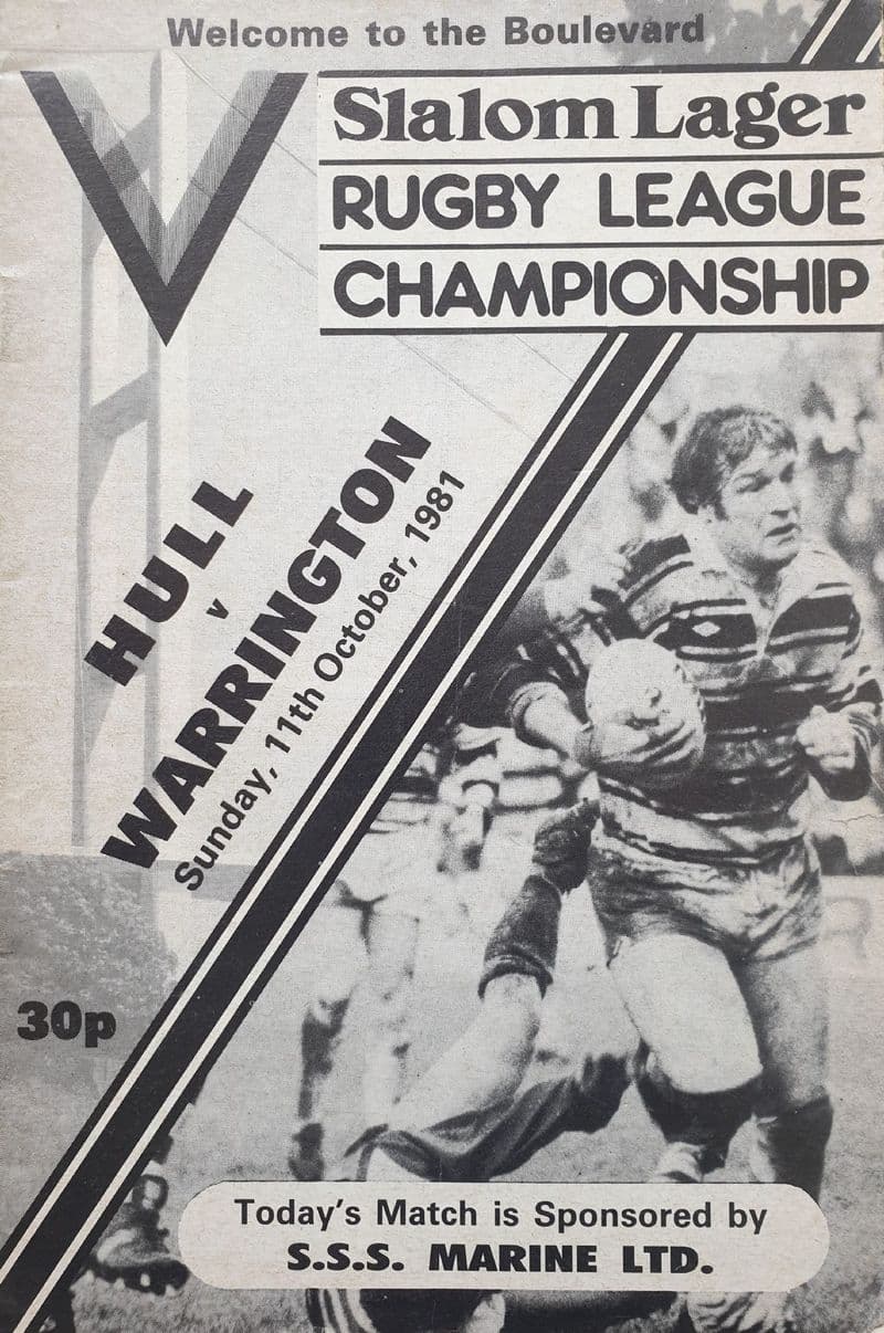 Hull v Warrington (1981, Oct 11th)