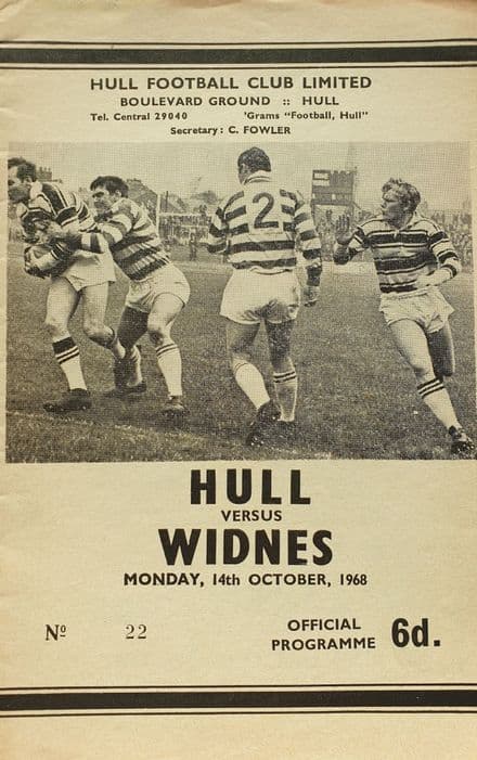Hull v Widnes (1968, Oct 14th)