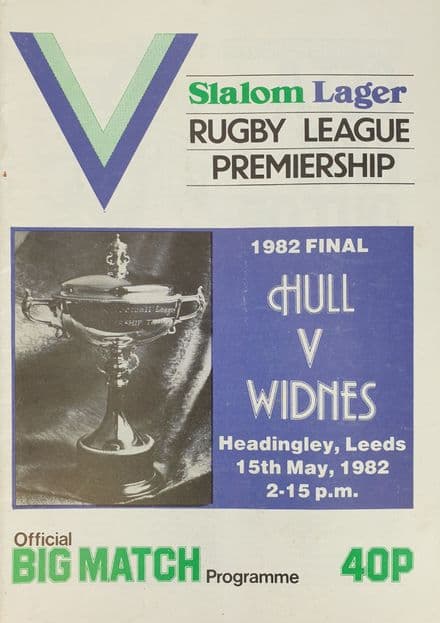 Hull v Widnes, Premiership F (1982, May 15th)