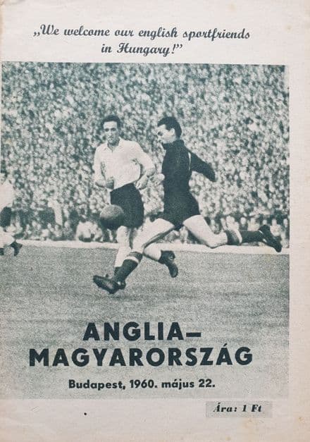Hungary v England, Friendly (1960, May 22nd)