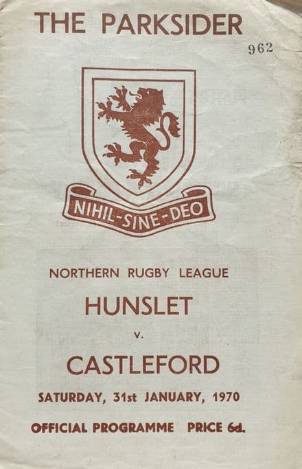 Hunslet v Castleford (1970, Jan 31st)