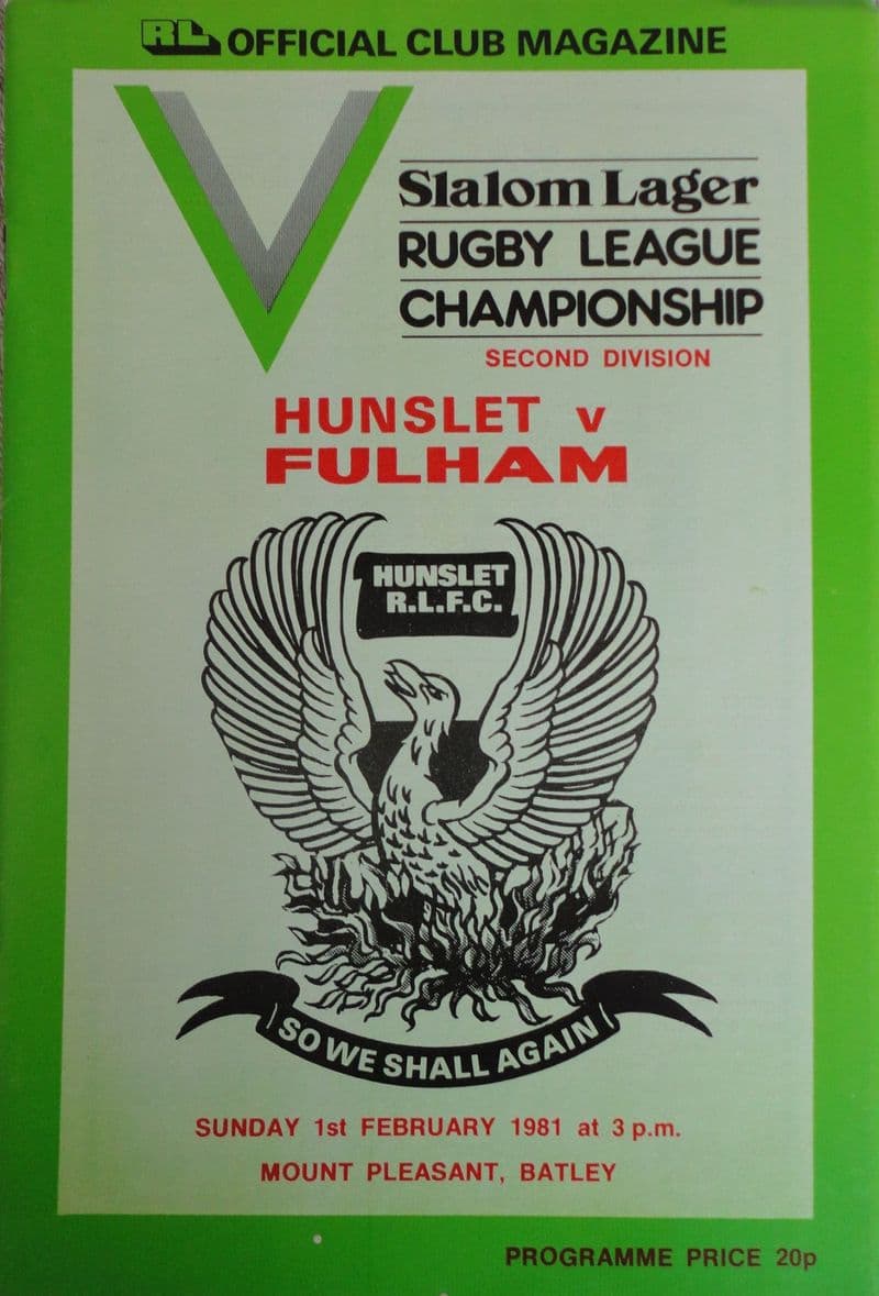 Hunslet v Fulham (1981, Feb 1st)