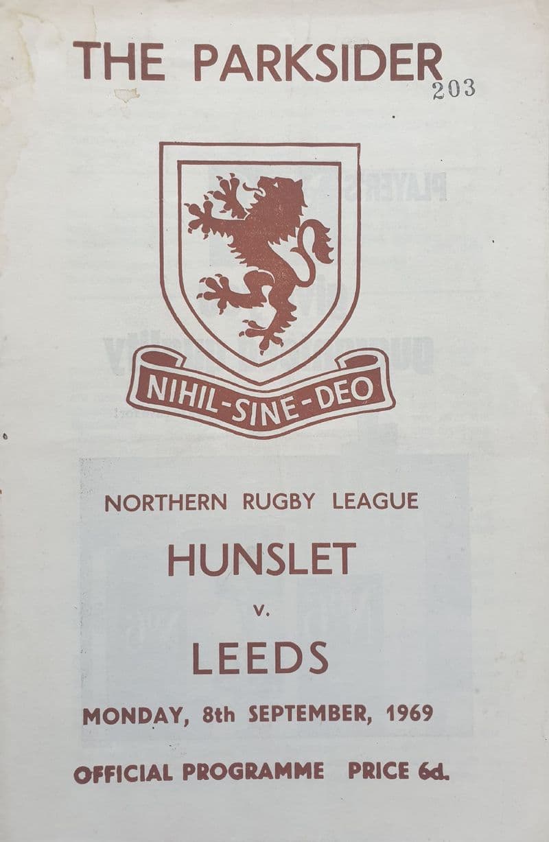 Hunslet v Leeds (1969, Sep 8th)