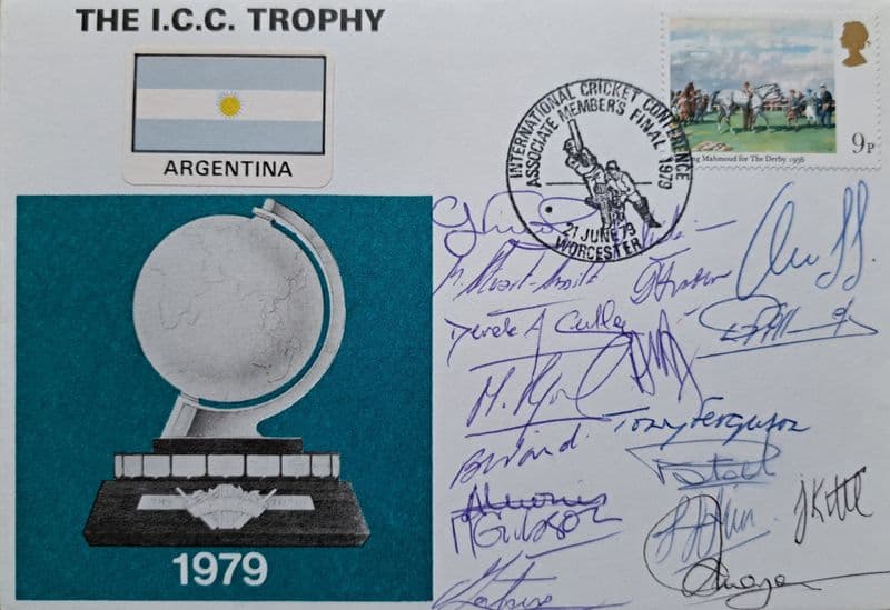ICC Trophy Argentina FDC (1979, Jun 21st) SIGNED