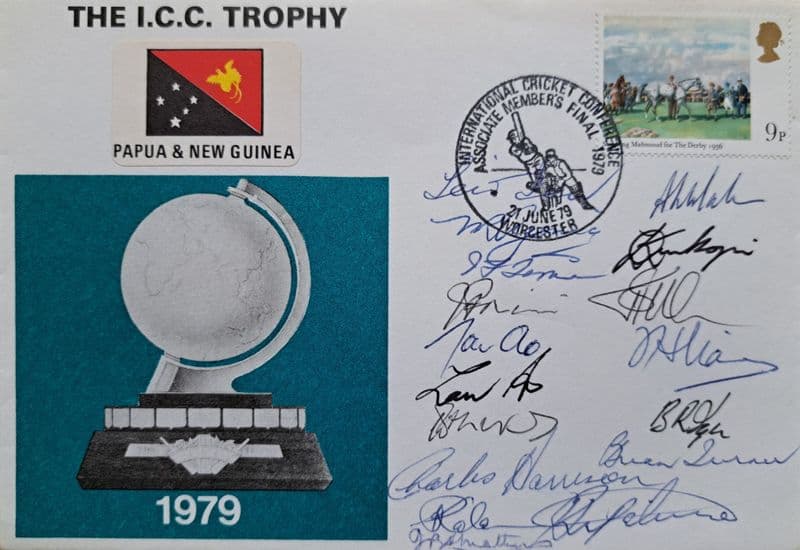 ICC Trophy Papua New Guinea FDC (1979, Jun 21st) SIGNED