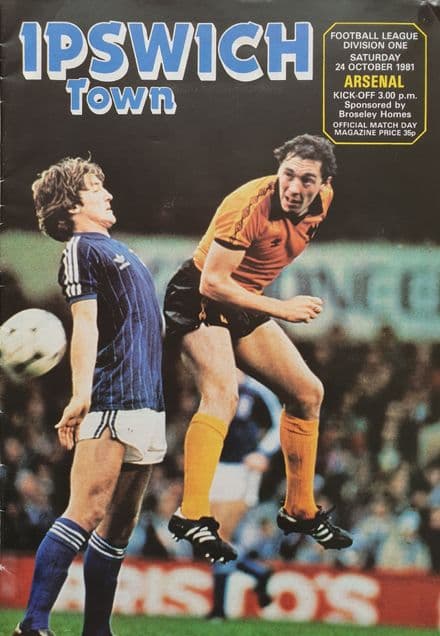 Ipswich Town v Arsenal, Div 1 (1981, Oct 24th)