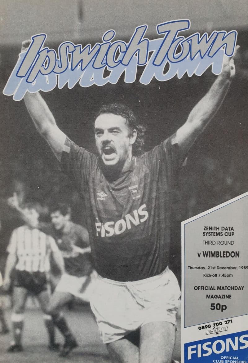 Ipswich Town v Wimbledon, ZDS Cup (1989, Dec 21st)
