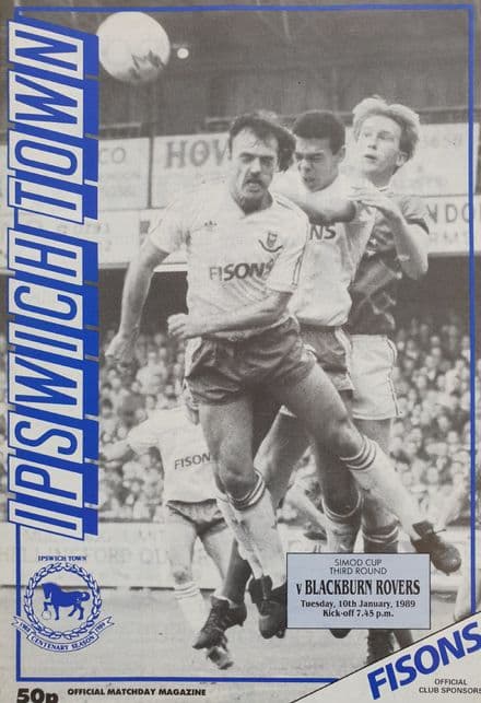 Ipswich v Blackburn, Simod Cup (1989, Jan 10th)