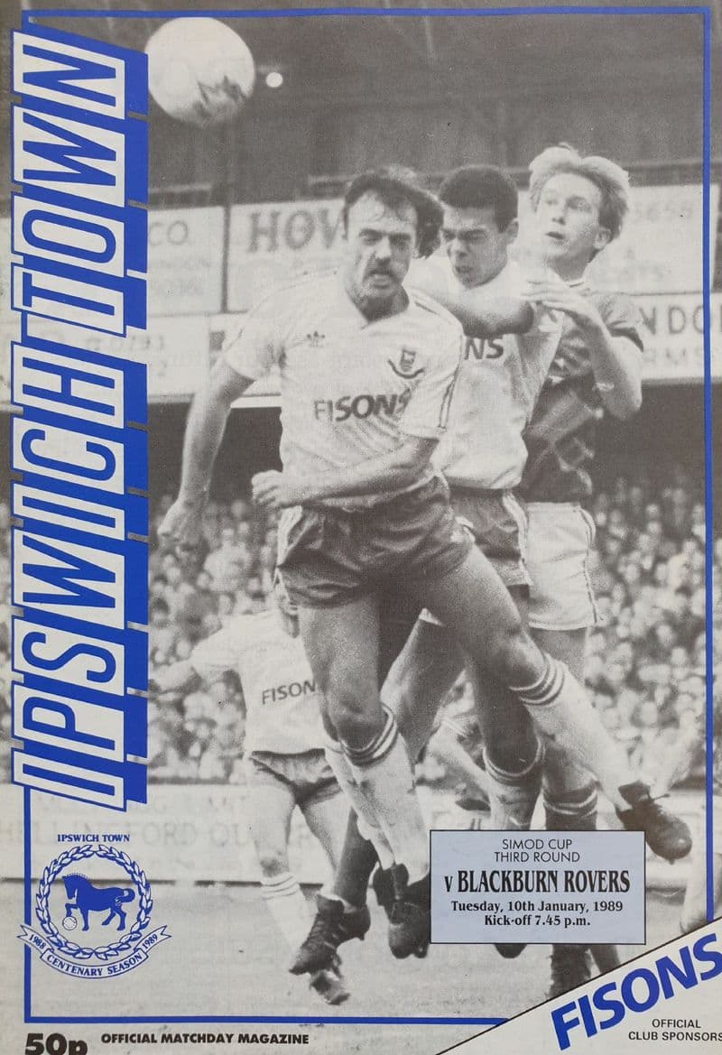 Ipswich v Blackburn, Simod Cup (1989, Jan 10th)