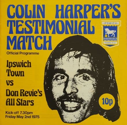 Ipswich v Revie's All Stars, Colin Harper Benefit (1975, May 2nd)